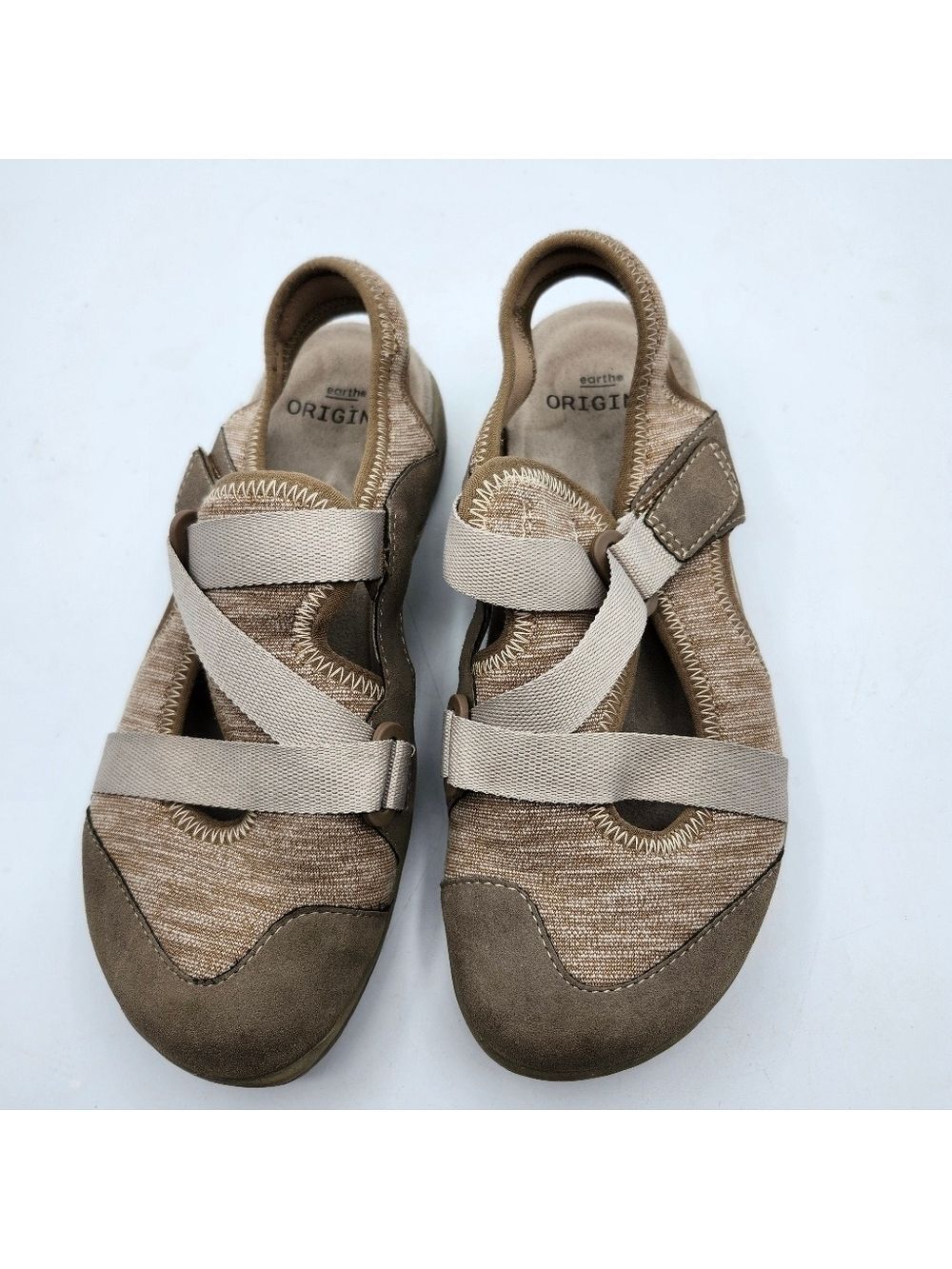 Earth Origins Women's Beige Athletic Shoes Sz 6